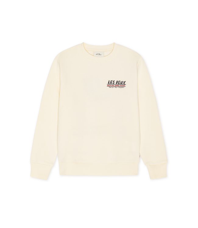 Les Deux Record Sweatshirt LIGHT IVORY