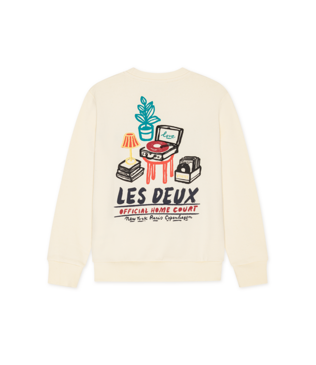 Les Deux Record Sweatshirt LIGHT IVORY