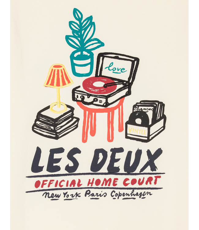 Les Deux Record Sweatshirt LIGHT IVORY