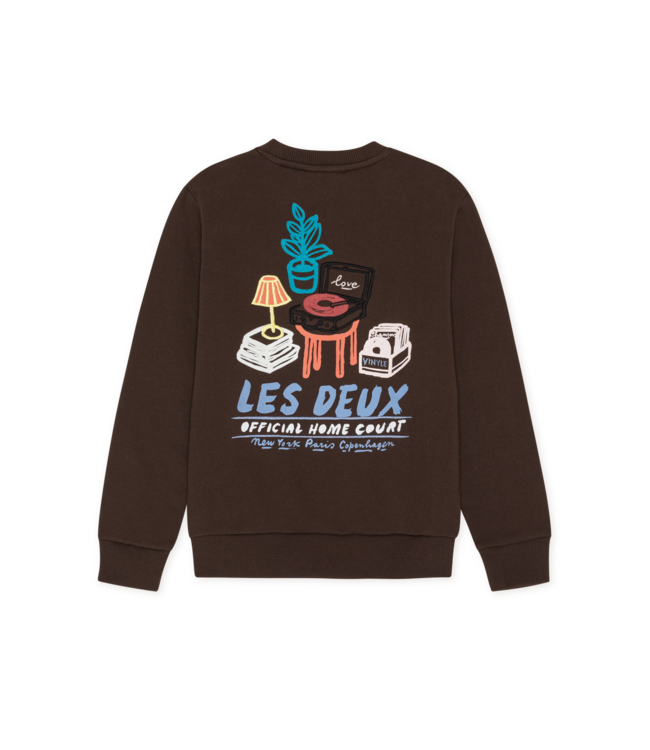 Les Deux Record Sweatshirt MOLÉ BROWN