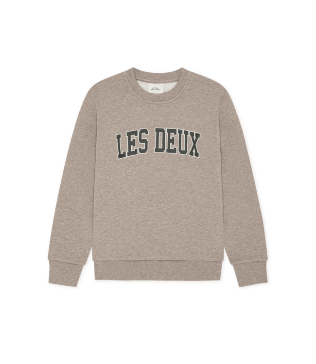 Les Deux College Sweatshirt DARK SAND MELANGE