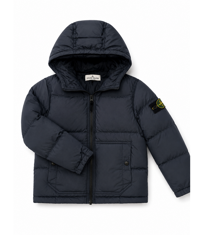 STONE ISLAND SHORT PARKA DOWN GORHAM NAVY BLUE