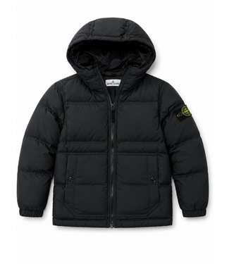 STONE ISLAND SHORT PARKA DOWN GORHAM BLACK