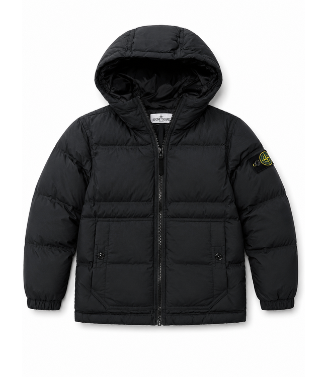 STONE ISLAND SHORT PARKA DOWN GORHAM BLACK