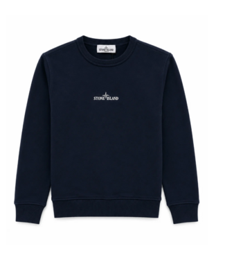 STONE ISLAND SWEATER BACKPRINT NAVY BLUE