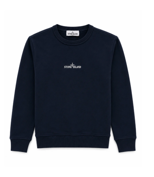 STONE ISLAND SWEATER BACKPRINT NAVY BLUE