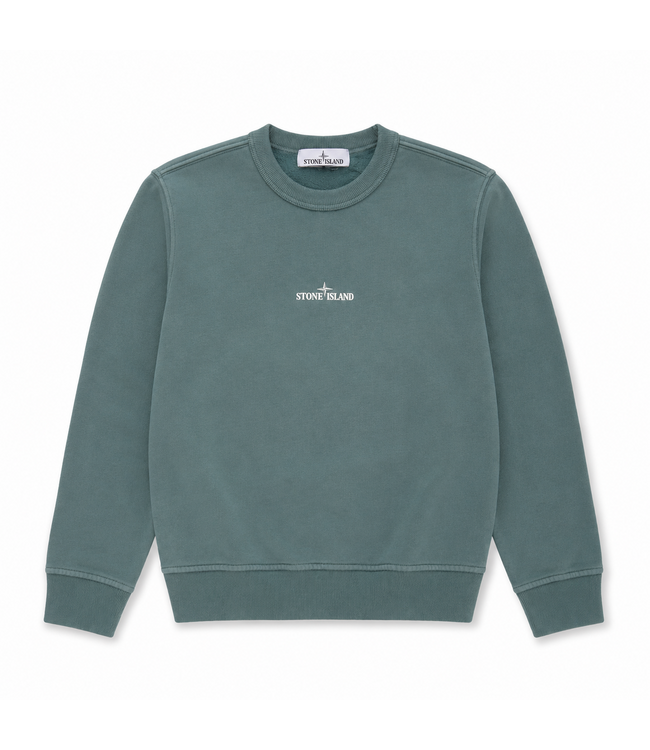 STONE ISLAND SWEATER BACKPRINT ASH BLUE