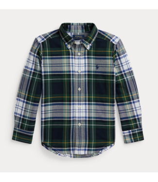 Ralph Lauren SPORT SHIRT WHITE GREEN MULTI
