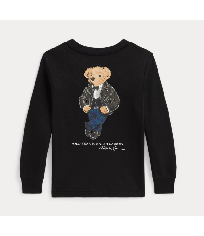 Ralph Lauren LONGSLEEVE BACKPRINT POLO BEAR BLACK