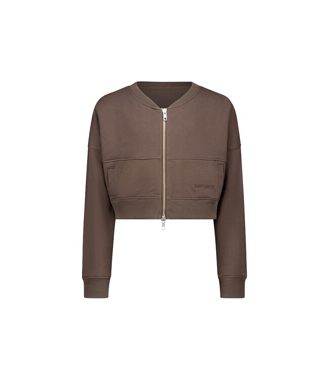Airforce BREE BOMBER VEST Dark Coffee