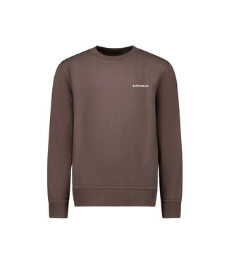 Airforce BASIC SWEATER Dark Coffee\White