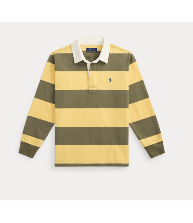 Ralph Lauren RUGBY SHIRT BEACH YELLOW/CRUISE OLIVE
