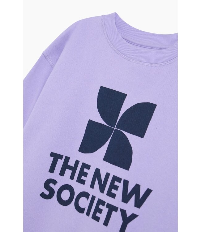 The New Society TNS Logo Sweatshirt Violet Tulip