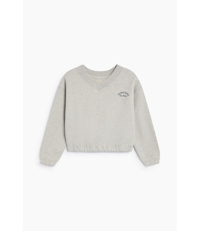 The New Society Mochi Teen Sweatshirt Light Grey Melange