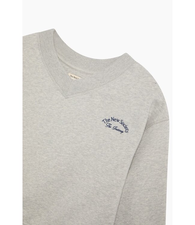 The New Society Mochi Teen Sweatshirt Light Grey Melange