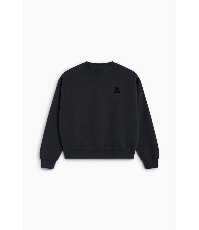 The New Society TNS Logo Teen Rib Sweater Moonless Night