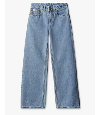 Calvin Klein HR WIDE LEG Stone Mid Blue Wash