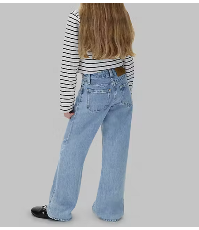Calvin Klein HR WIDE LEG Stone Mid Blue Wash