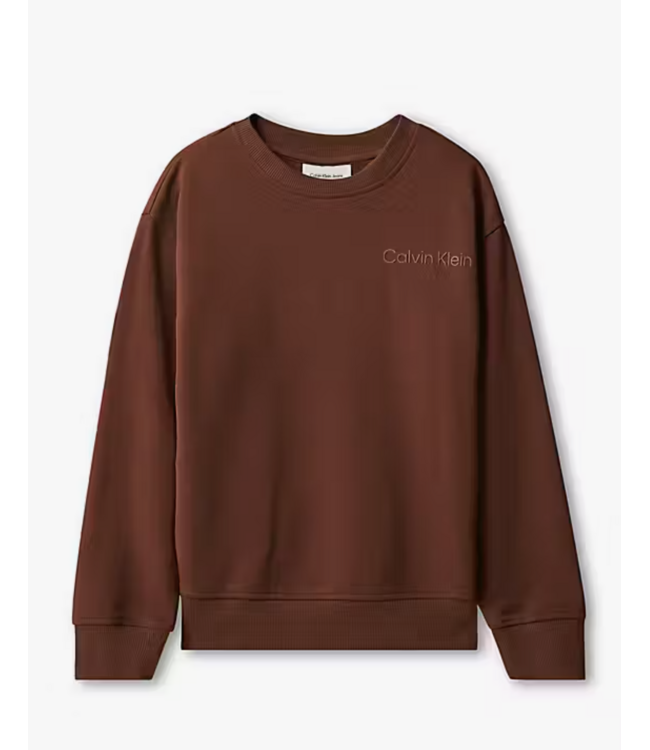 Calvin Klein BACK PRINT CN SWEATER Rocky Road