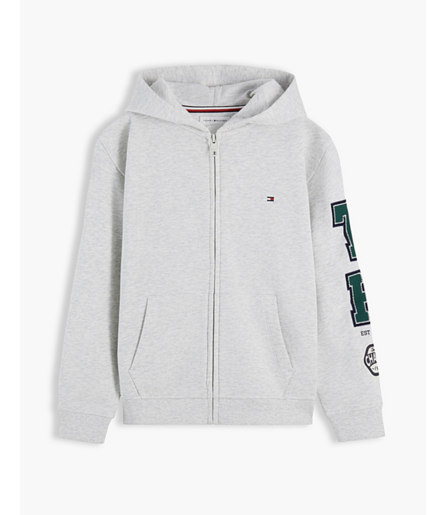 Tommy Hilfiger BRAND LOVE FZ HOODIE Grey Heather