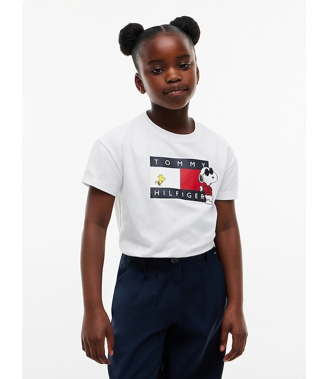 Tommy Hilfiger PEANUTS FLAG TEE SS White