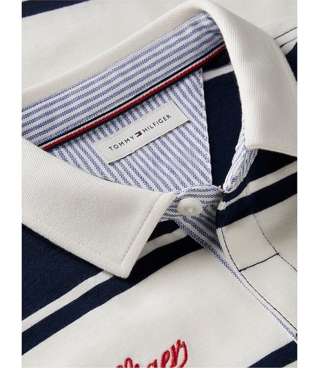 Tommy Hilfiger PEANUTS RUGBY POLO Dark Blue/ Off white Stripes