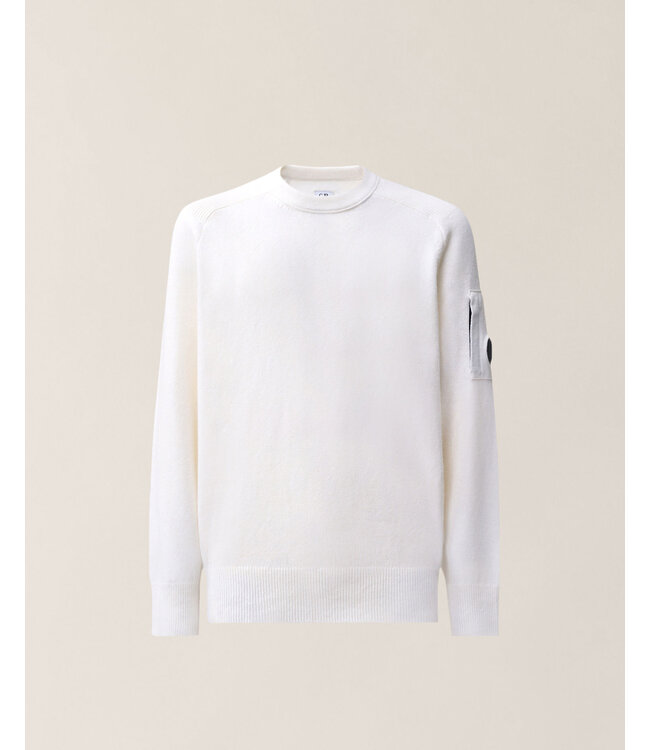CP Company SWEATER GAUZE WHITE