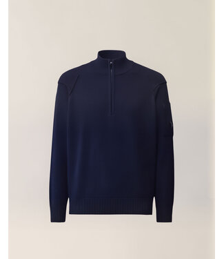 CP Company TRICOT WITH ZIP TOTAL ECLIPSE BLUE