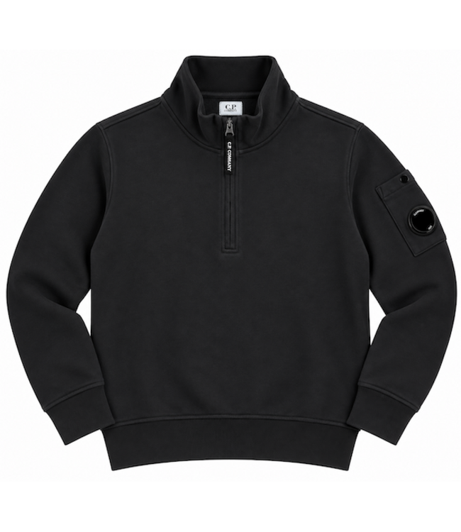 CP Company SWEATER WITH ZIP BLACK