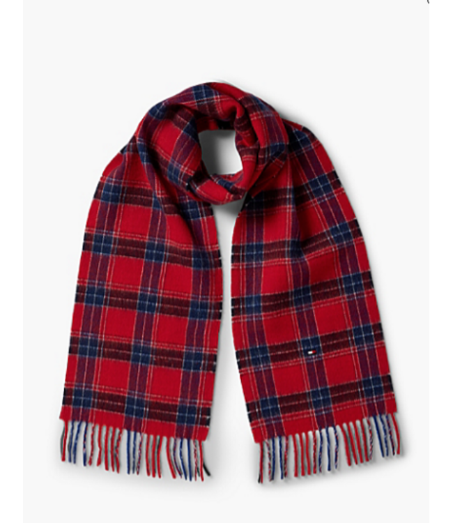 Tommy Hilfiger SOFT CHECKED SCARF RED