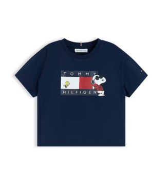 Tommy Hilfiger PEANUTS FLAG TEE SS Dark Blue
