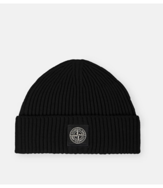 STONE ISLAND BEANIE BLACK