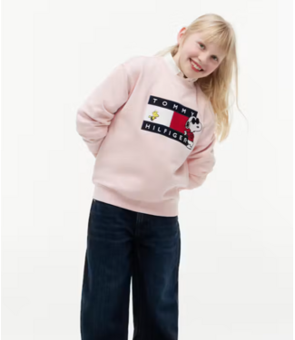 Tommy Hilfiger PEANUTS CREWNECK sweater Whimsy Pink