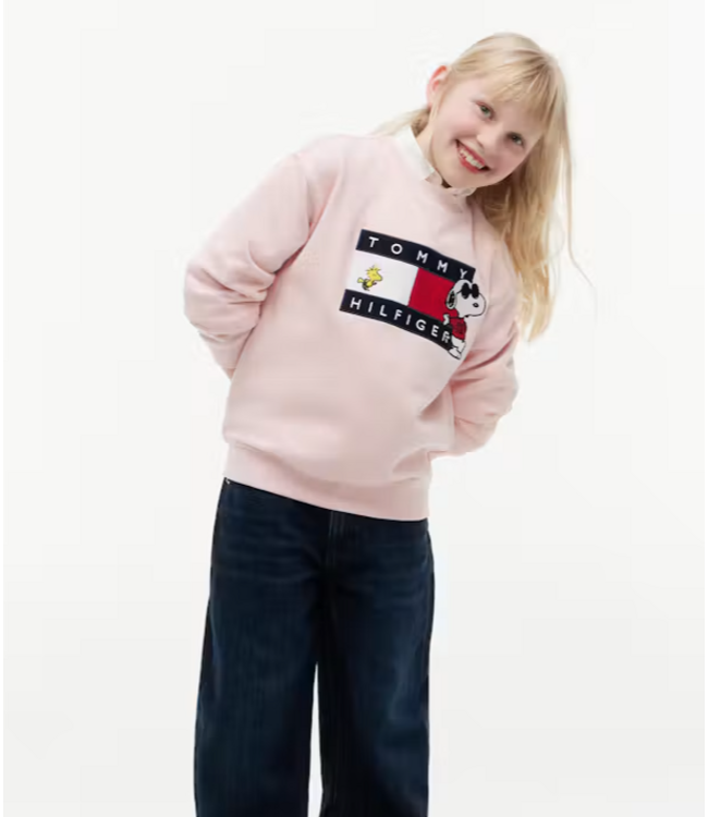 Tommy Hilfiger PEANUTS CREWNECK sweater Whimsy Pink