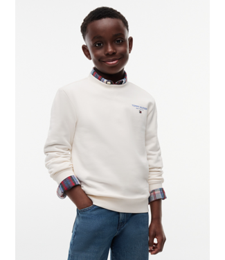Tommy Hilfiger ESSENTIAL LOGO SWEATER Off White