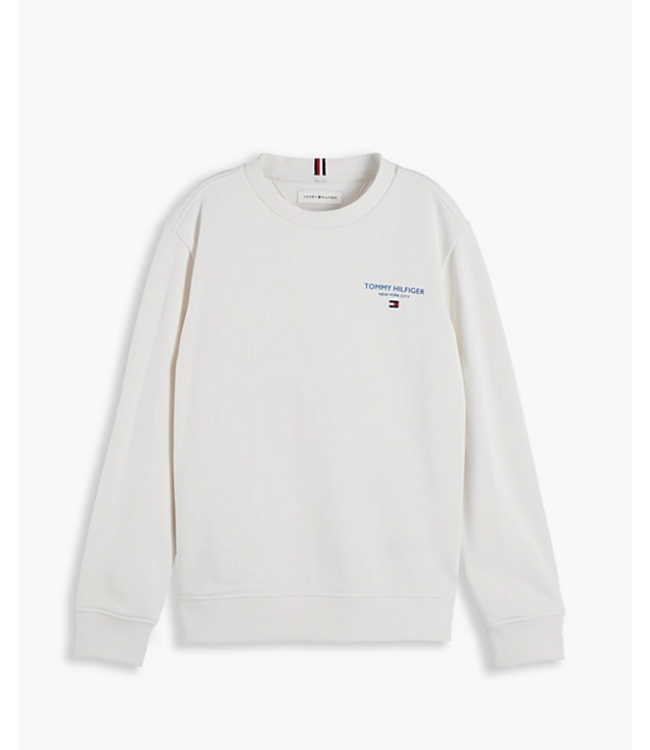 Tommy Hilfiger ESSENTIAL LOGO SWEATER Off White