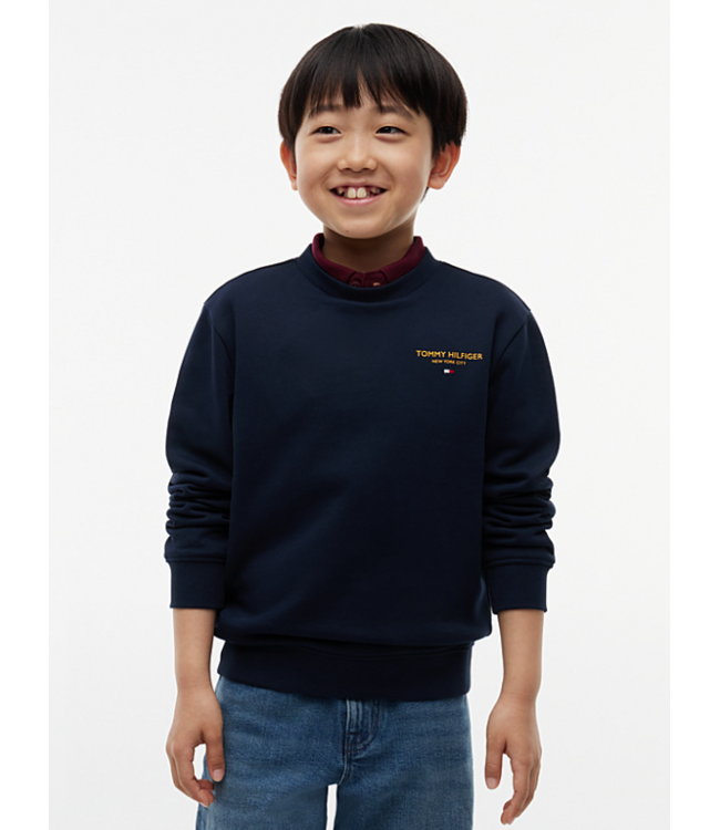 Tommy Hilfiger ESSENTIAL LOGO SWEATER Dark Blue