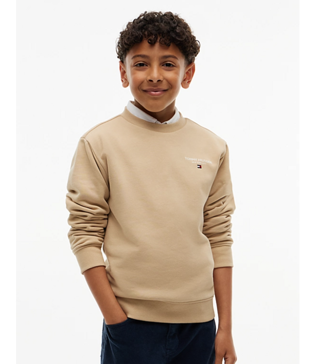 Tommy Hilfiger ESSENTIAL LOGO SWEATER Gentle Gold