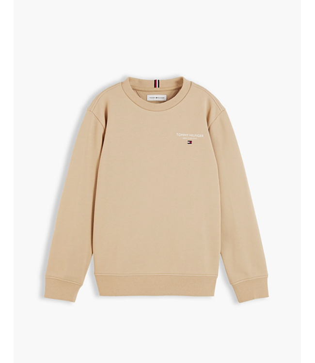 Tommy Hilfiger ESSENTIAL LOGO SWEATER Gentle Gold