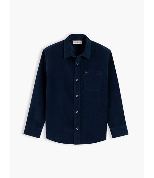 Tommy Hilfiger CORD SHIRT DARK BLUE