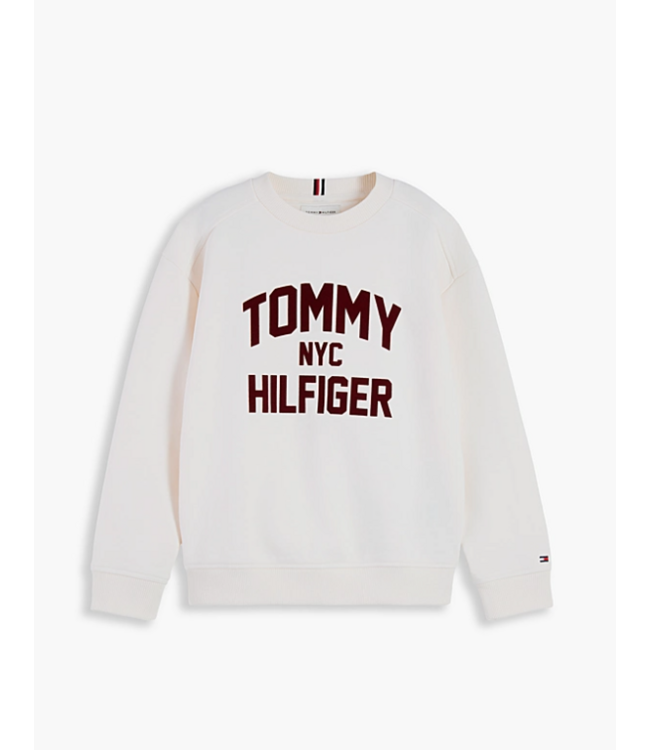 Tommy Hilfiger BRAND LOVE CREWNECK SWEATER Off White