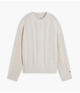 Tommy Hilfiger HEAVY COTTON CABLE SWEATER DARK BLUE