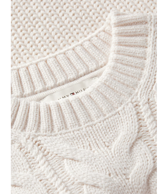 Tommy Hilfiger HEAVY COTTON CABLE SWEATER DARK BLUE