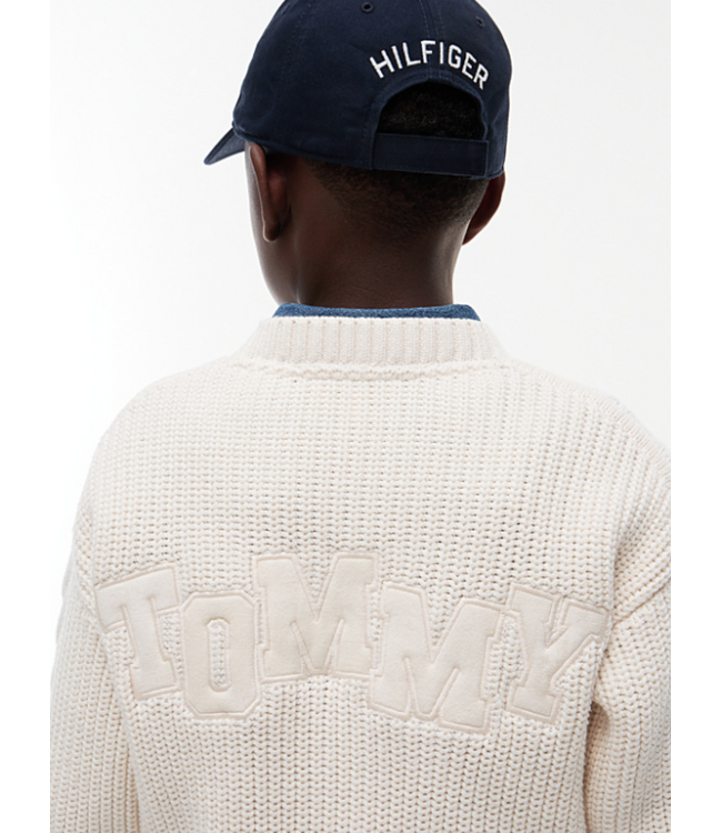 Tommy Hilfiger HEAVY COTTON CABLE SWEATER DARK BLUE