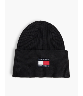 Tommy Hilfiger HERITAGE FLAG BEANIE Black