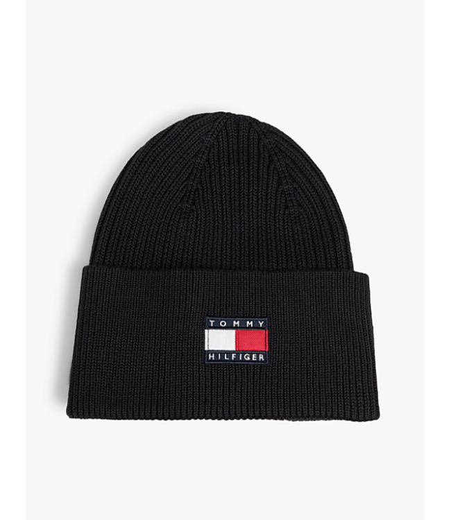 Tommy Hilfiger HERITAGE FLAG BEANIE Black