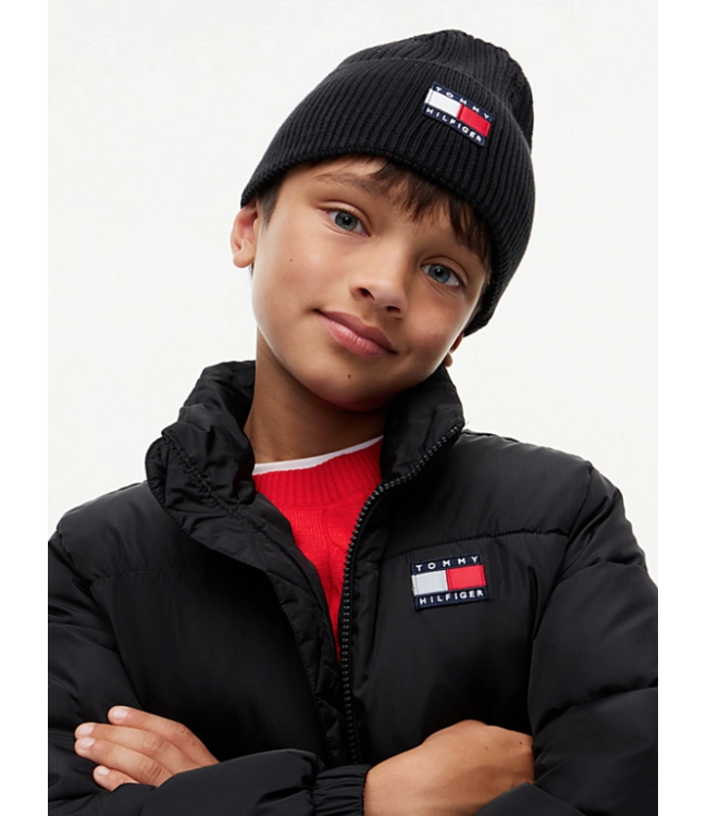 Tommy Hilfiger HERITAGE FLAG BEANIE Black