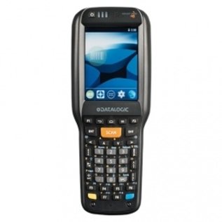 Datalogic portable data collection device, 2D, imager (illumination: white), keypad (38 keys, Functional Numeric, backlight), Green Spot, touch screen, 8,1 cm (3,2''), USB, RS232, Bluetooth, Wi-Fi (802.11a/b/g/n, CCXv4), Micro SD-Slot (max. 32GB), resolution: 240x3
