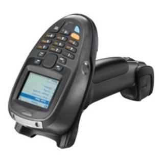 Zebra Bluetooth scanner , 1D, laser, Standard range, keypad (21 toetsen, numeriek), display, type, Xscale, 312MHz, RAM: 64 MB, Flash: 64 MB, Win CE, IP54, apart bestellen, cradle, kleur: zwart
