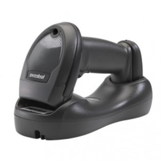 Zebra Bluetooth scanner , 1D, lineaire imager, 547 scans/s, reikwijdte, 100 m, multi interface (RS232, KBW, USB), incl.: kabel (USB), voeding, cradle (presentatie), accu, apart bestellen, netsnoer, kleur: wit